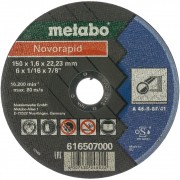 Metabo 616507000 Круг отрезной Novorapid 150 x 1,6 x 22,23 мм, сталь, TF 41